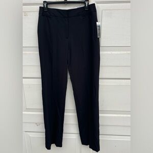 Women Liz Claiborne Career black pants audra classic straight legs 6T